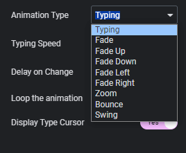 Other text animations