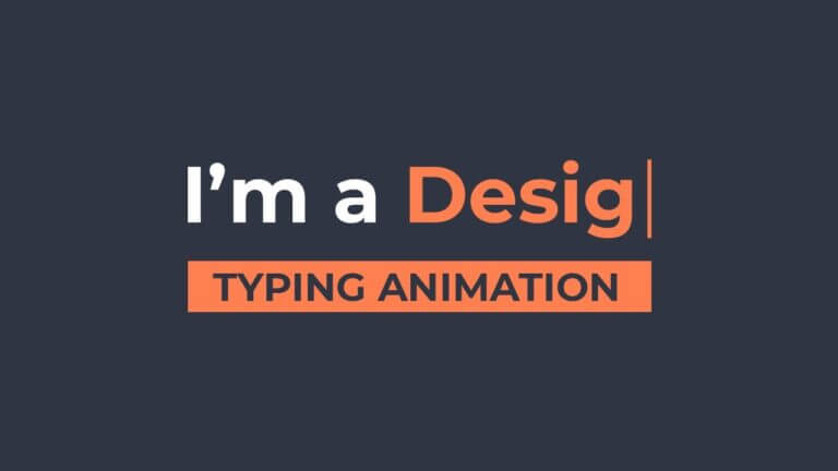 cover image- typing animation